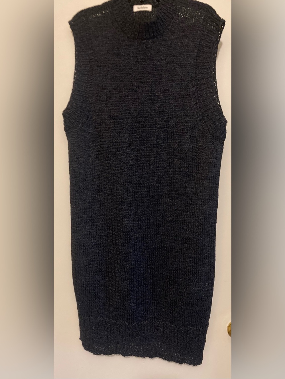 Rodebjer Chaima Open Knit Navy Dress or Tunic